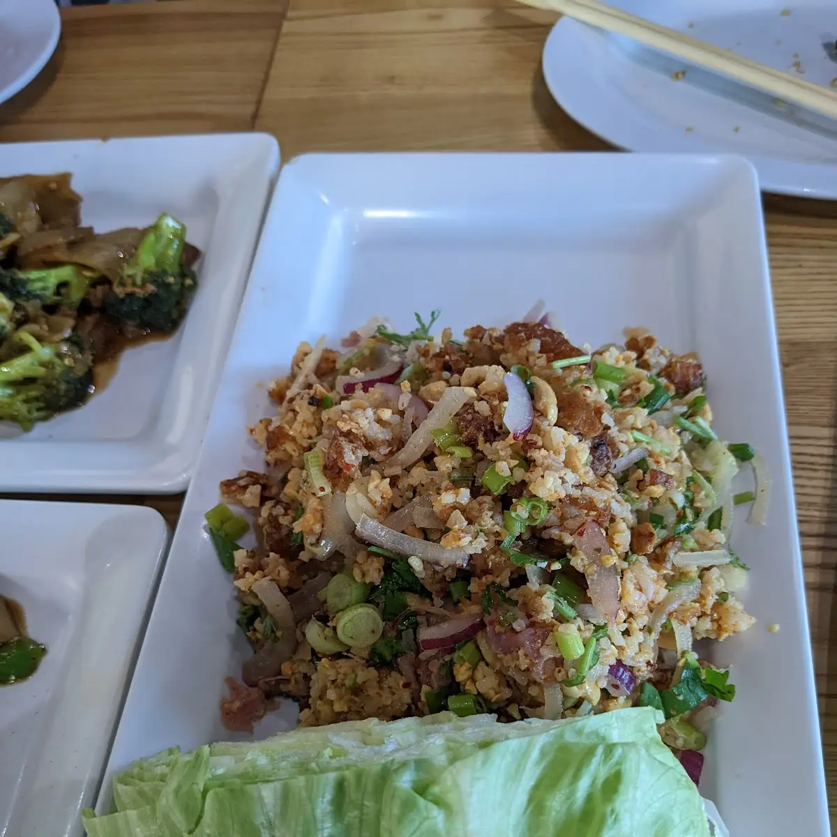 Nam Khao - Crispy Fried Rice Lettuce Wrap N GF