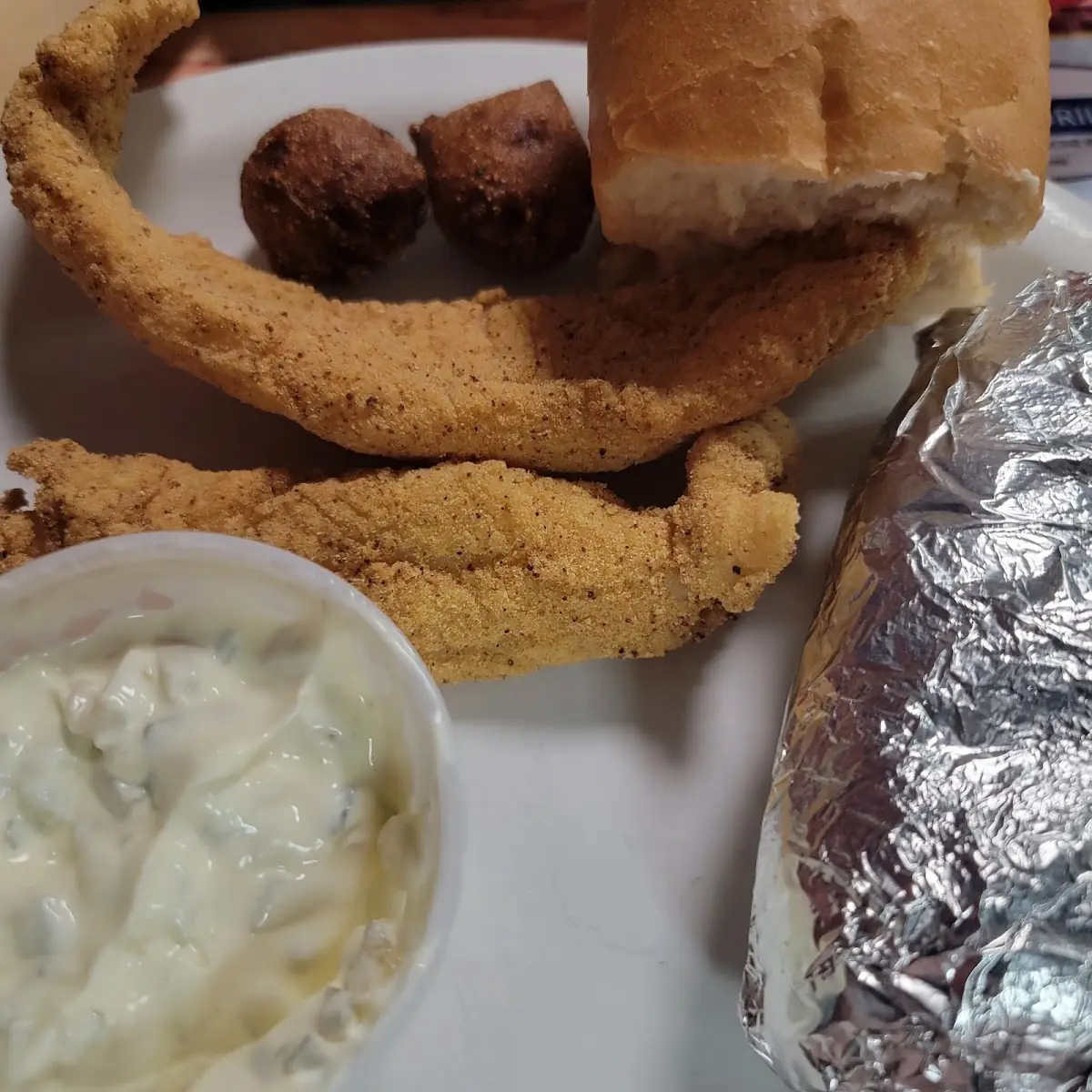Fried Catfish with Fries Senior Size