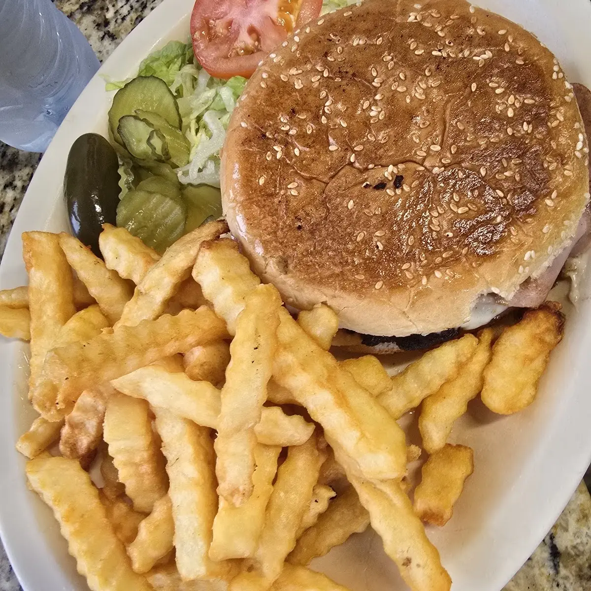 Mexican Burger Lunch Plate