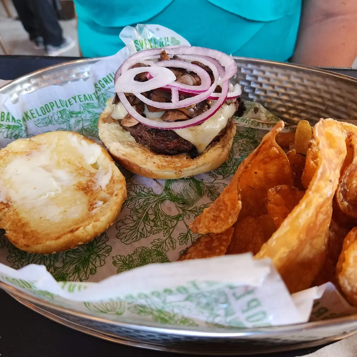 Mushroom Swiss Burger