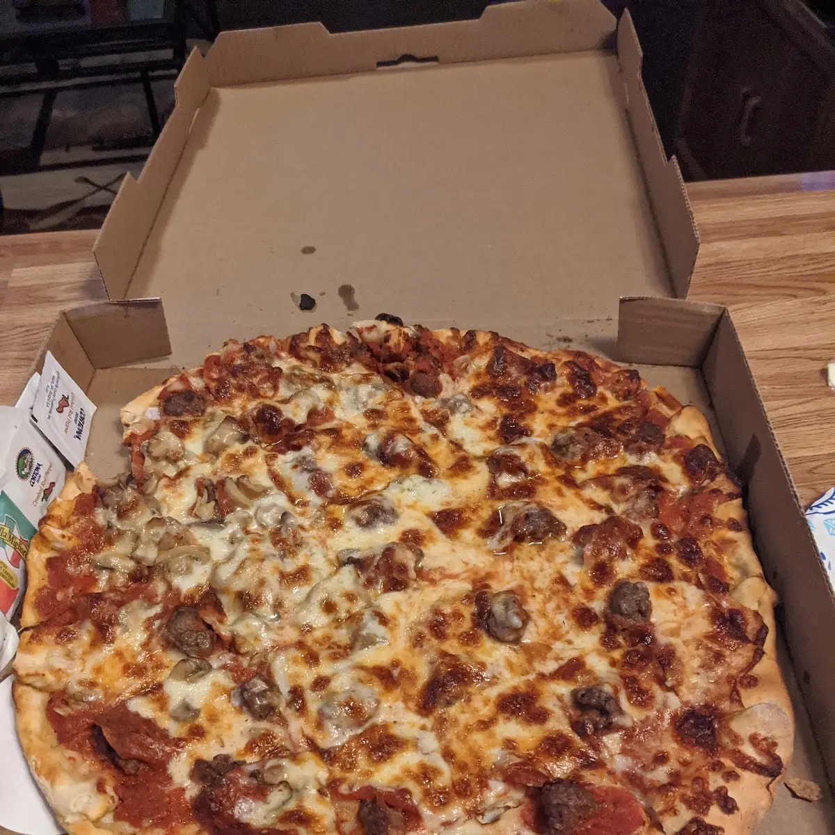Sausage Pepperoni Pizza