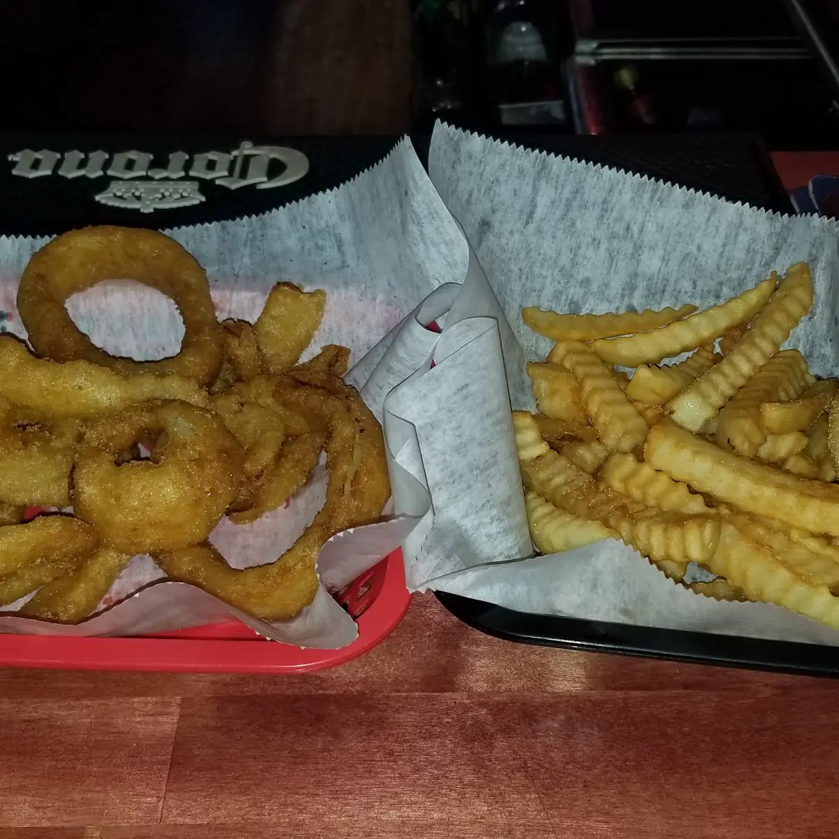 California Cheeseburger & Onion Rings