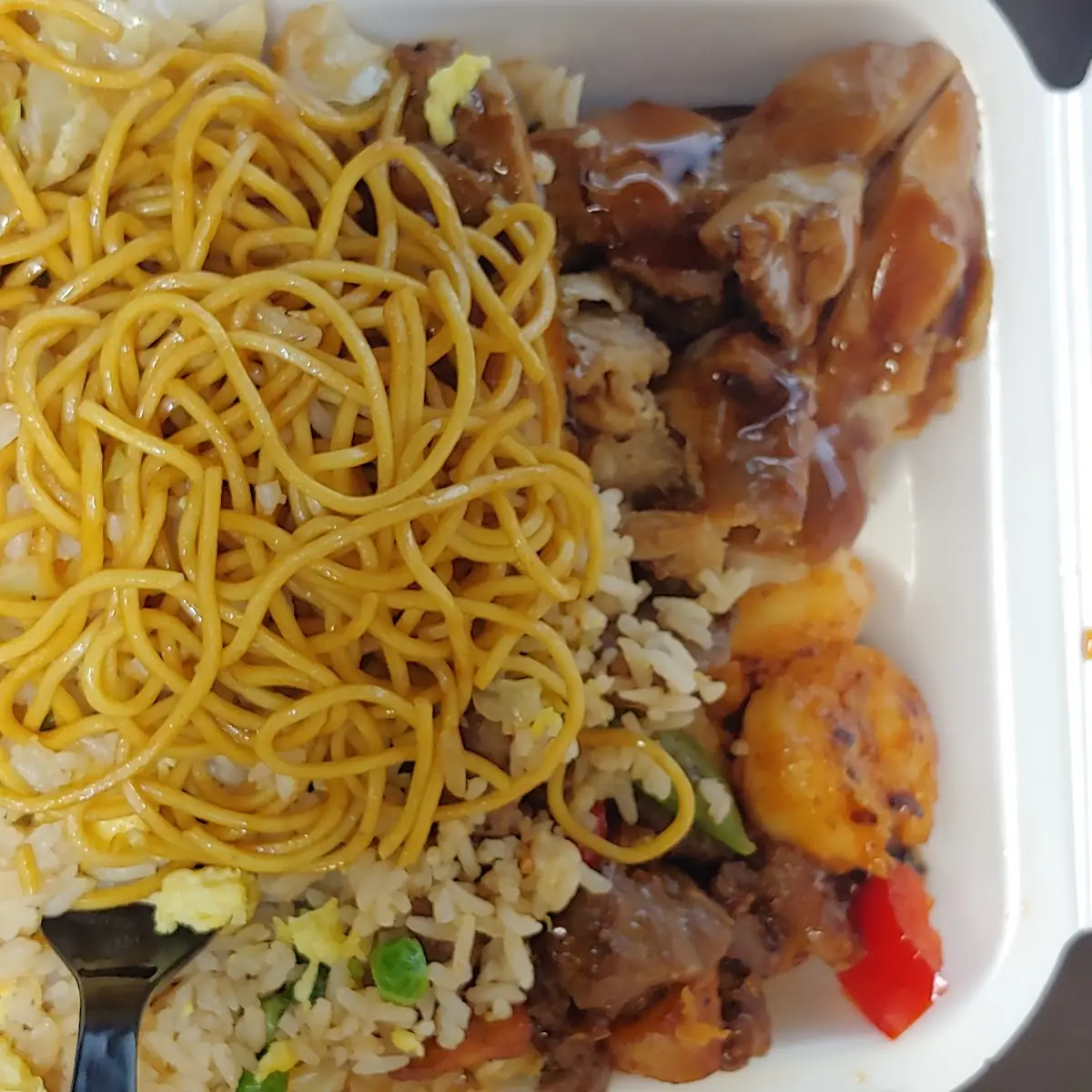 Wok Seared Steak and Shrimp