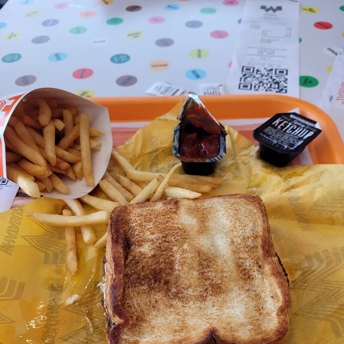 Patty Melt and Fries