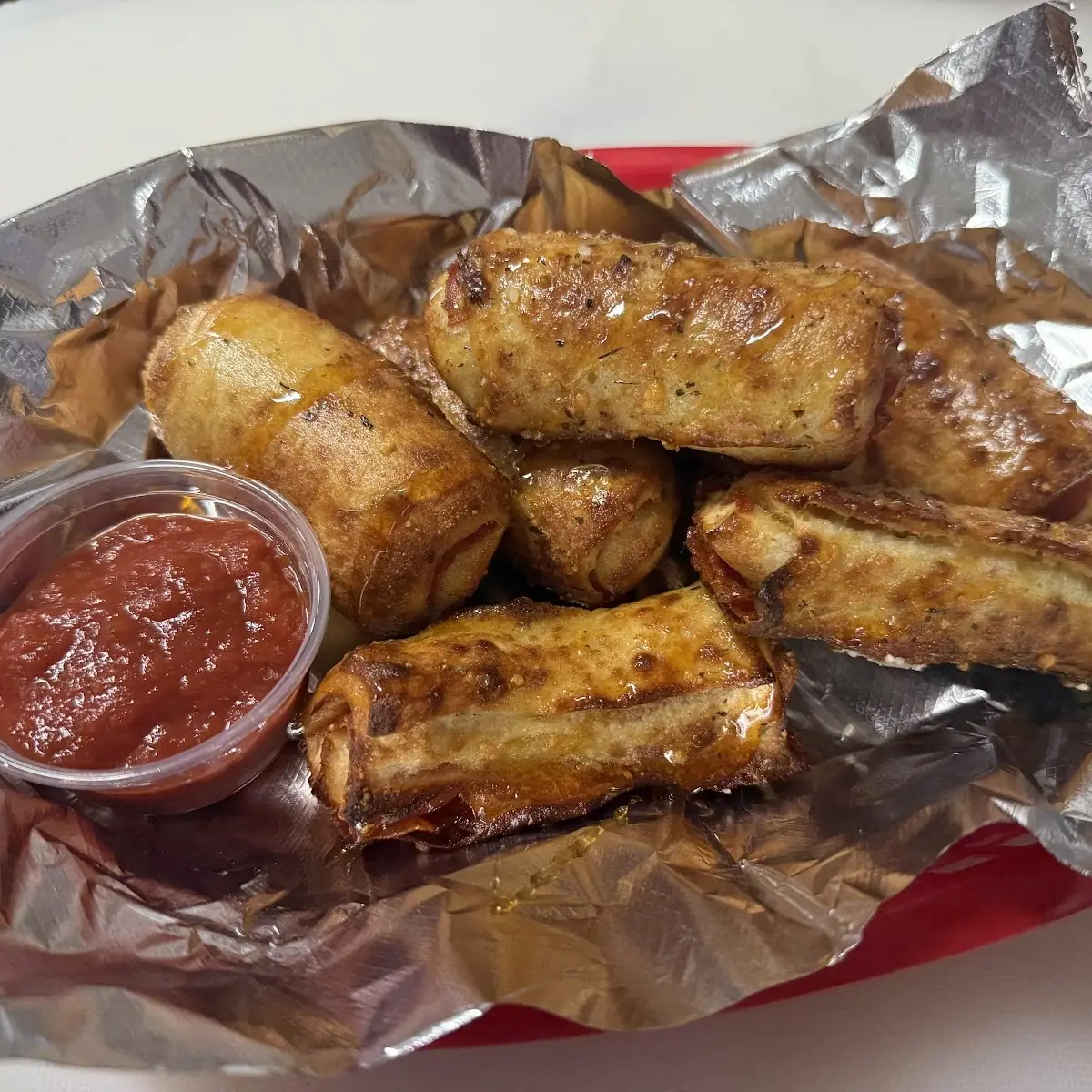 Hot Honey Pepperoni Rolls