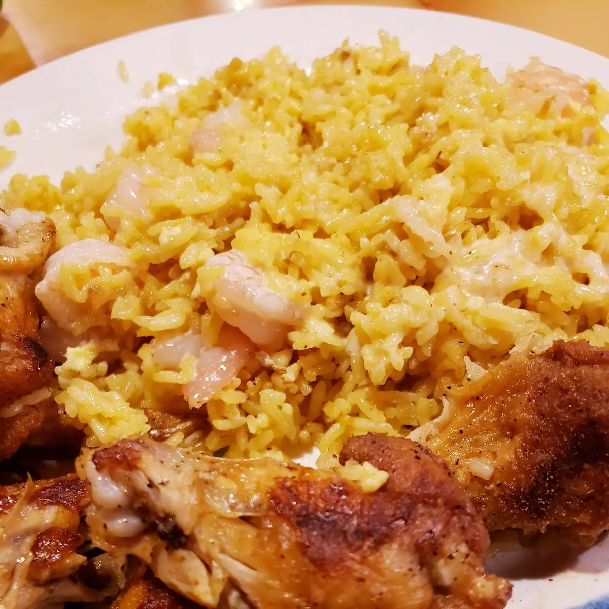 Grilled Hibachi Wings with Shrimp Fried Rice