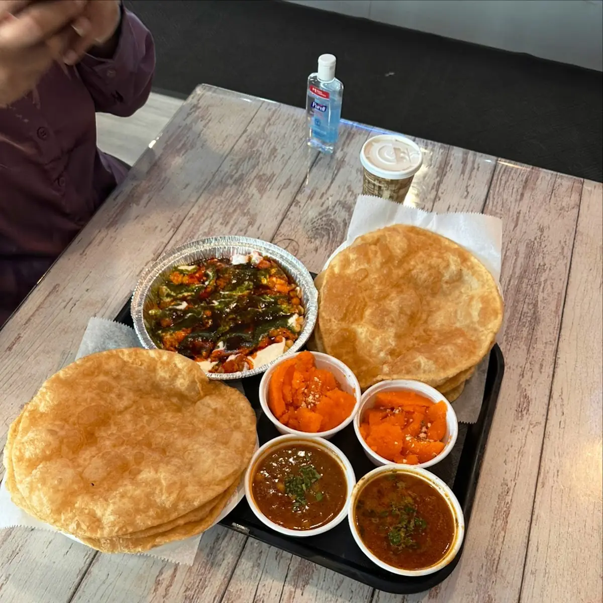 Halwa Puri Breakfast Plate