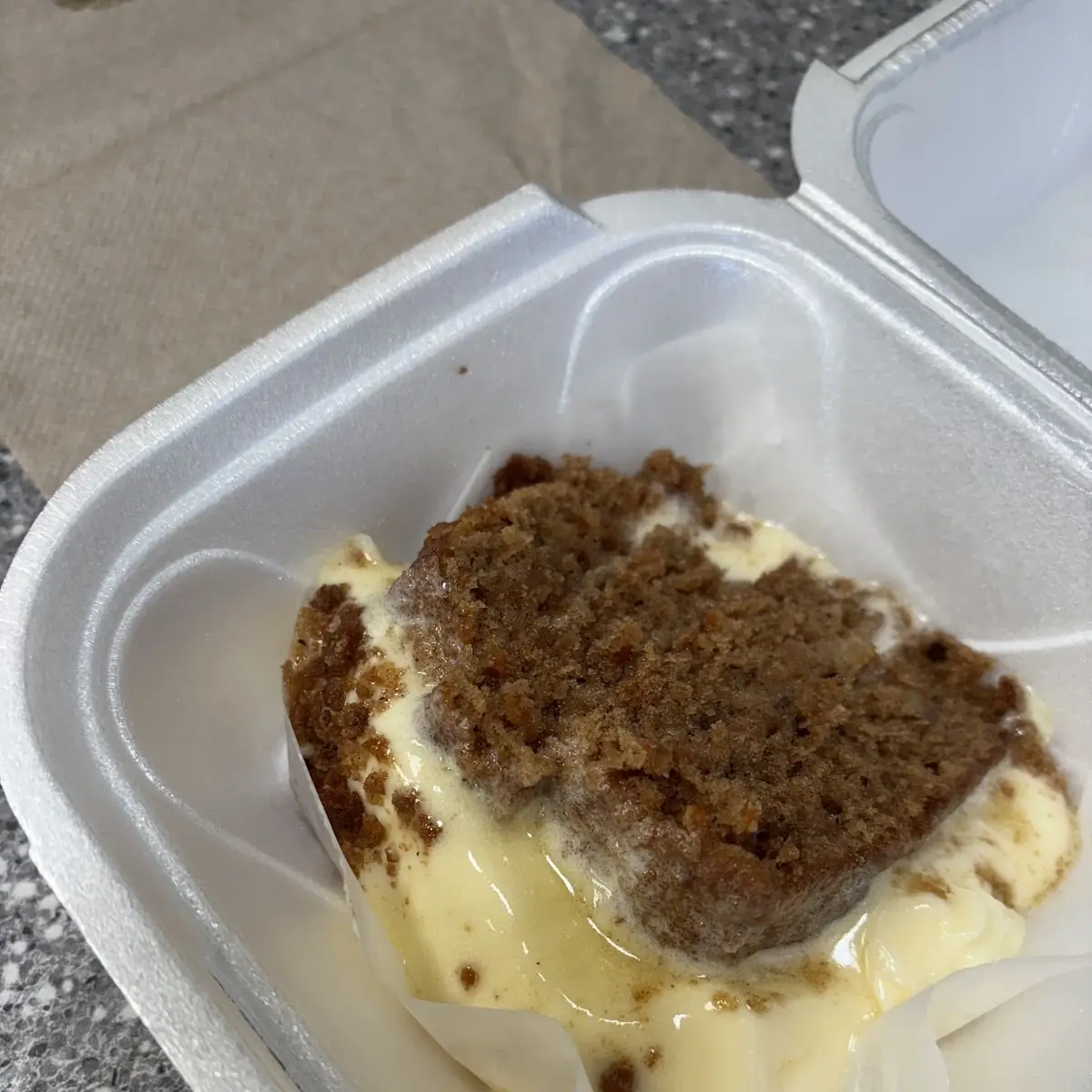 Warmed Carrot Cake