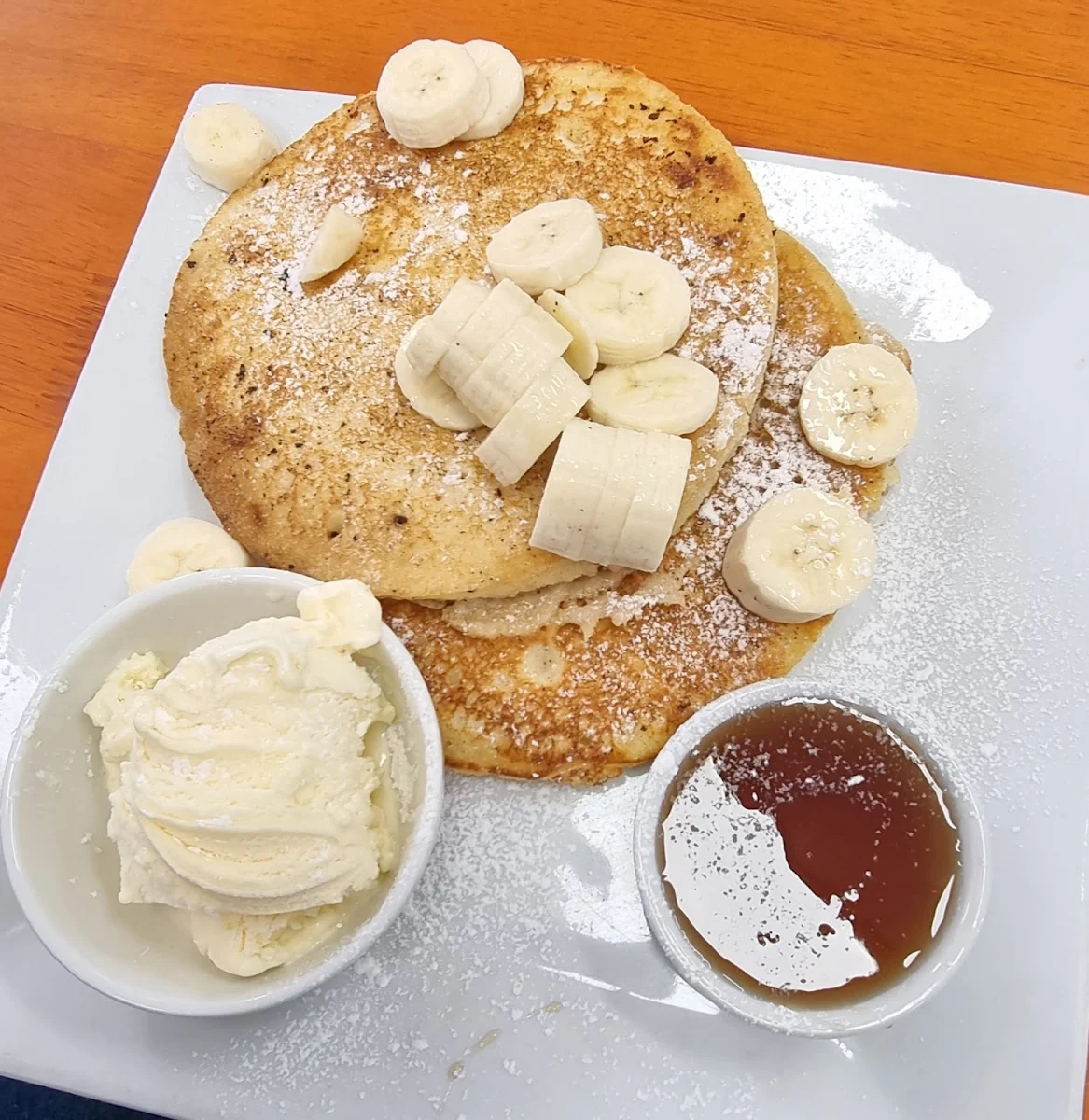Pancakes with Caramelized Banana, KT Bee | Queanbeyan Cafe