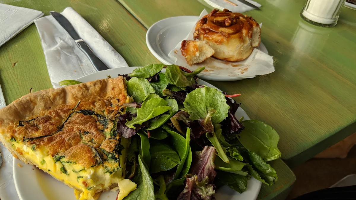 Quiche with Salad