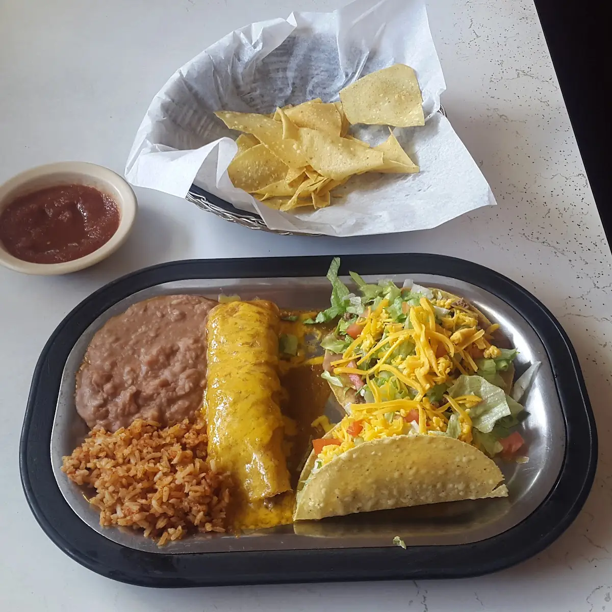 1 Beef Taco Plate