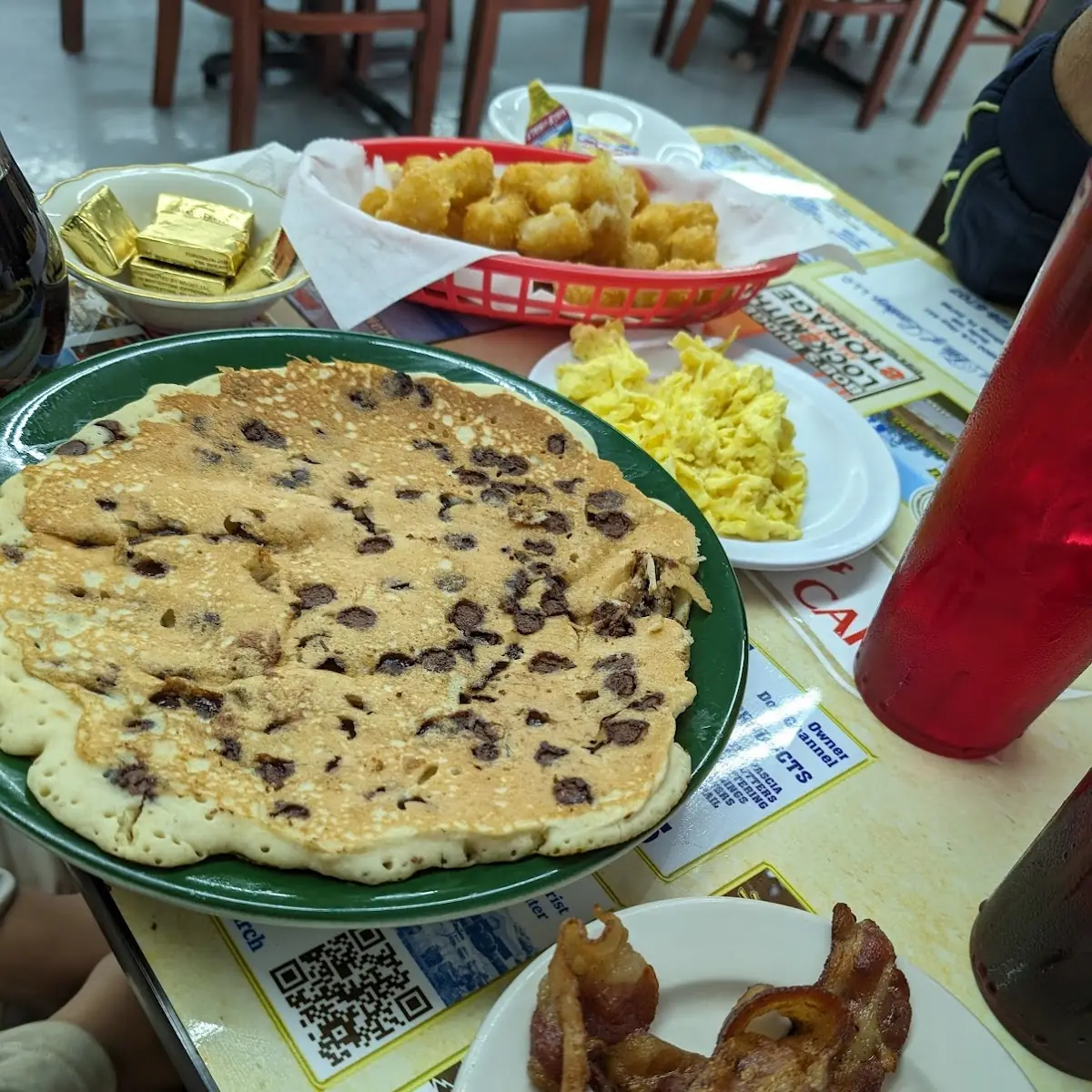 Chocolate Chip Pancake Breakfast