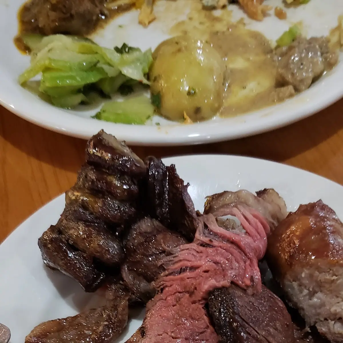 Medium Rare Picanba and Alcatra Steak