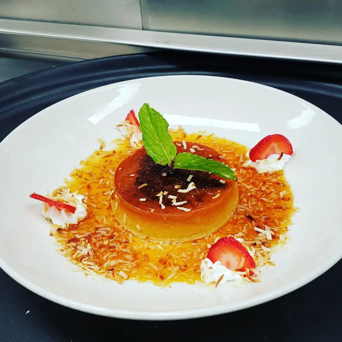 Coconut Flan Brulee