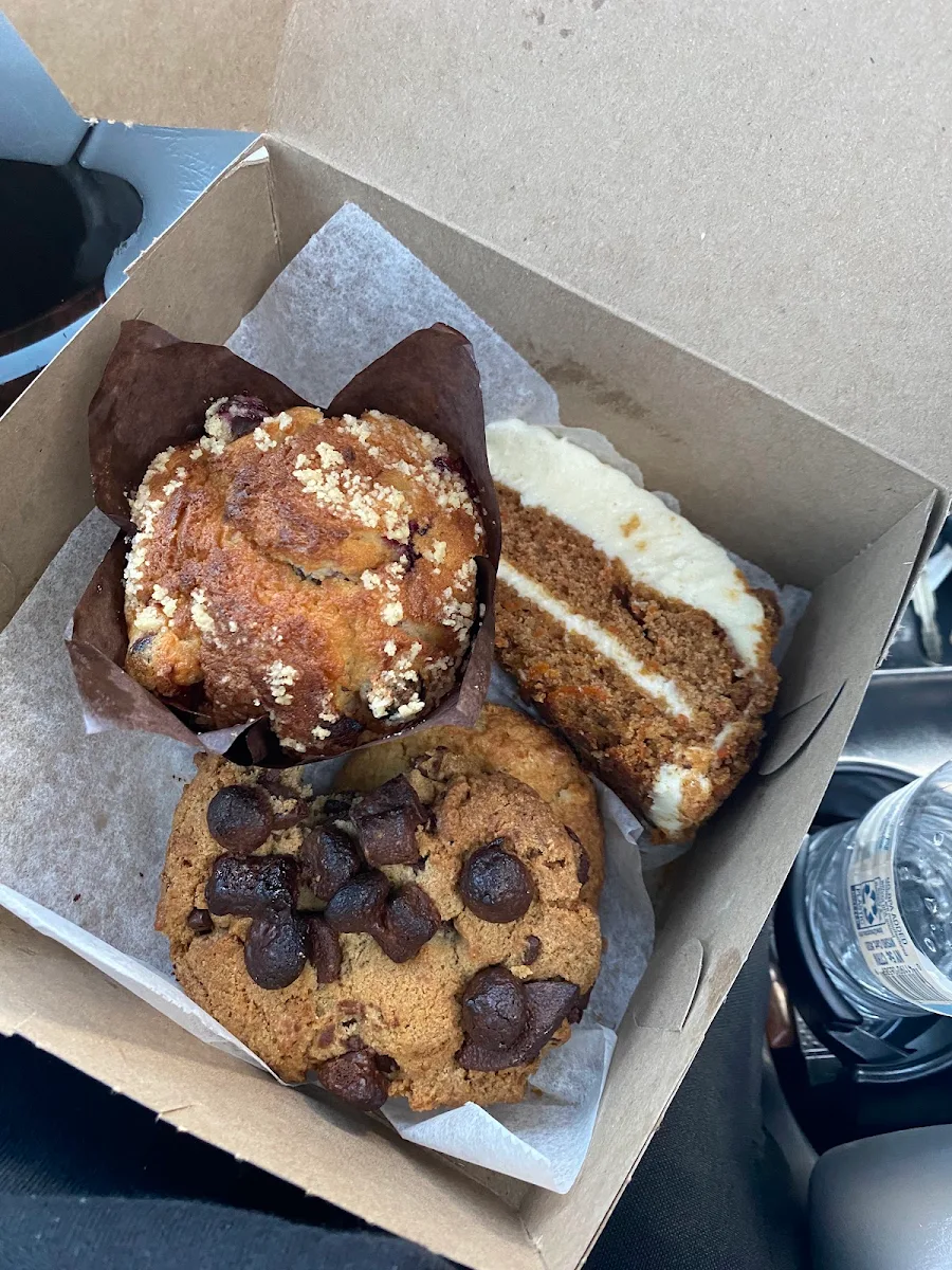 Carrot Cake Chocolate Chip Cookie Cranberry Muffin