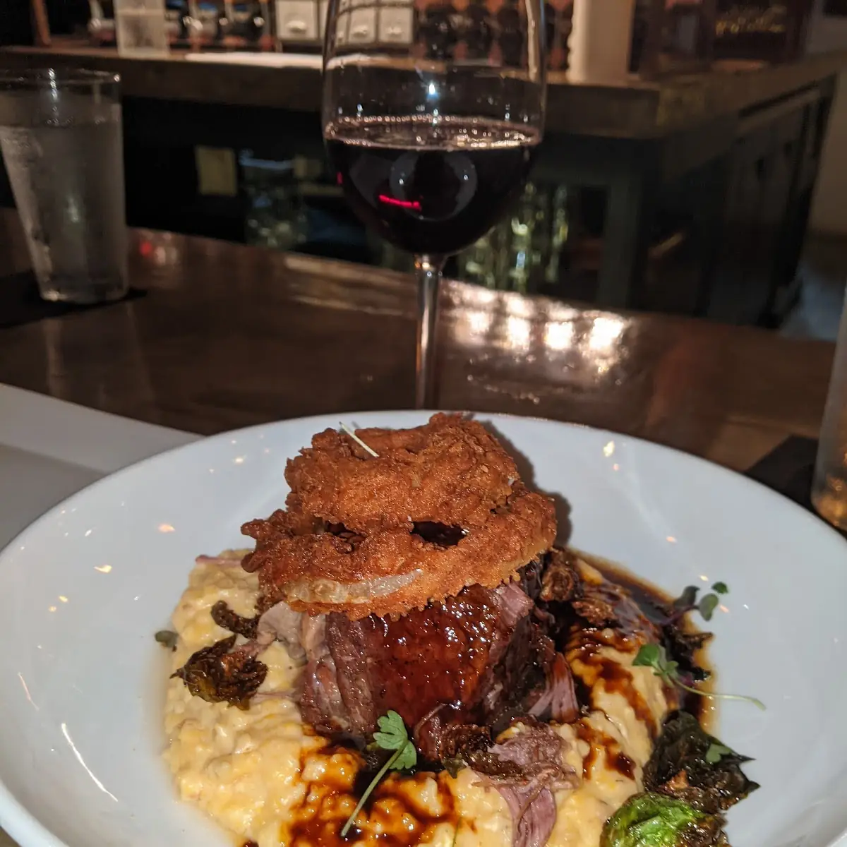 Short Rib with Gouda Grits