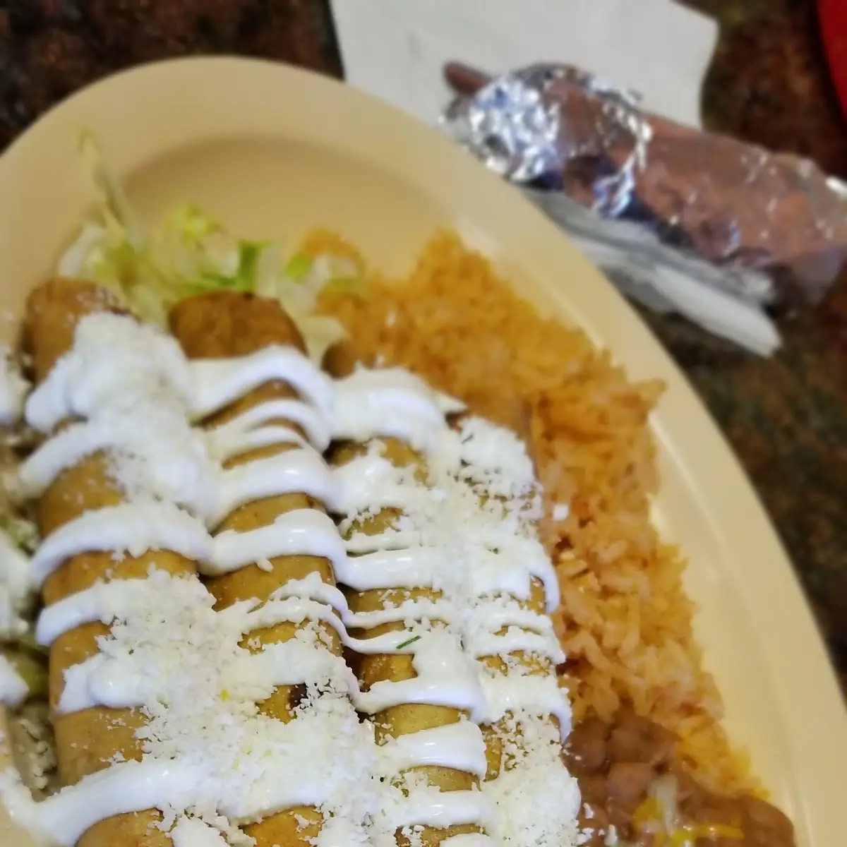 4 Rolled Taquitos Combo