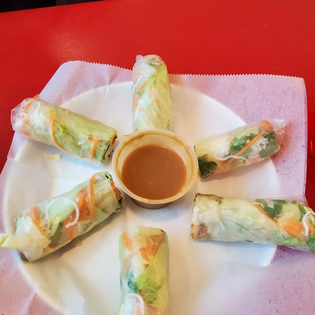 Veggie Summer Rolls with Peanut Dipping Sauce