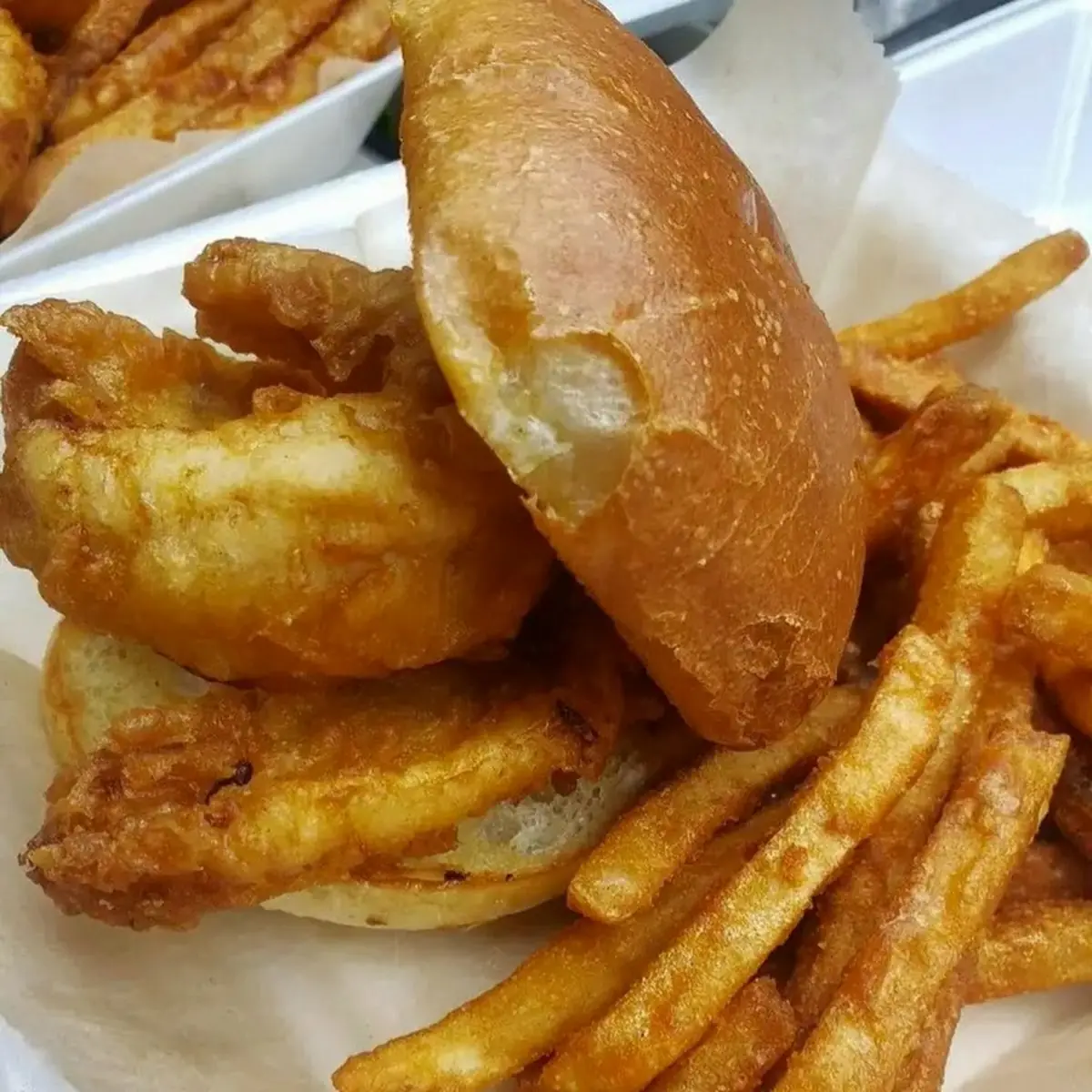 Fish Sandwich and Fries