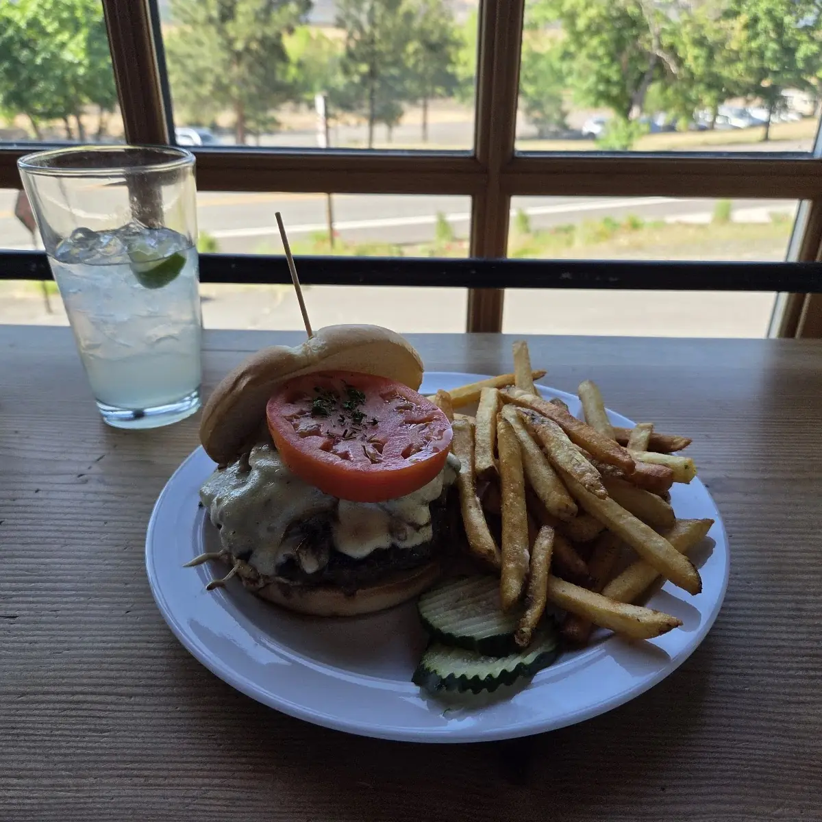Mushroom Burger Fries