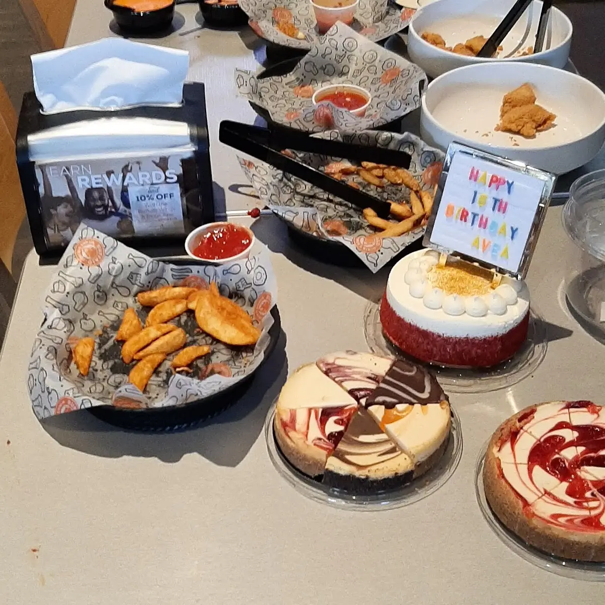 Boneless Wings Cheese Cake