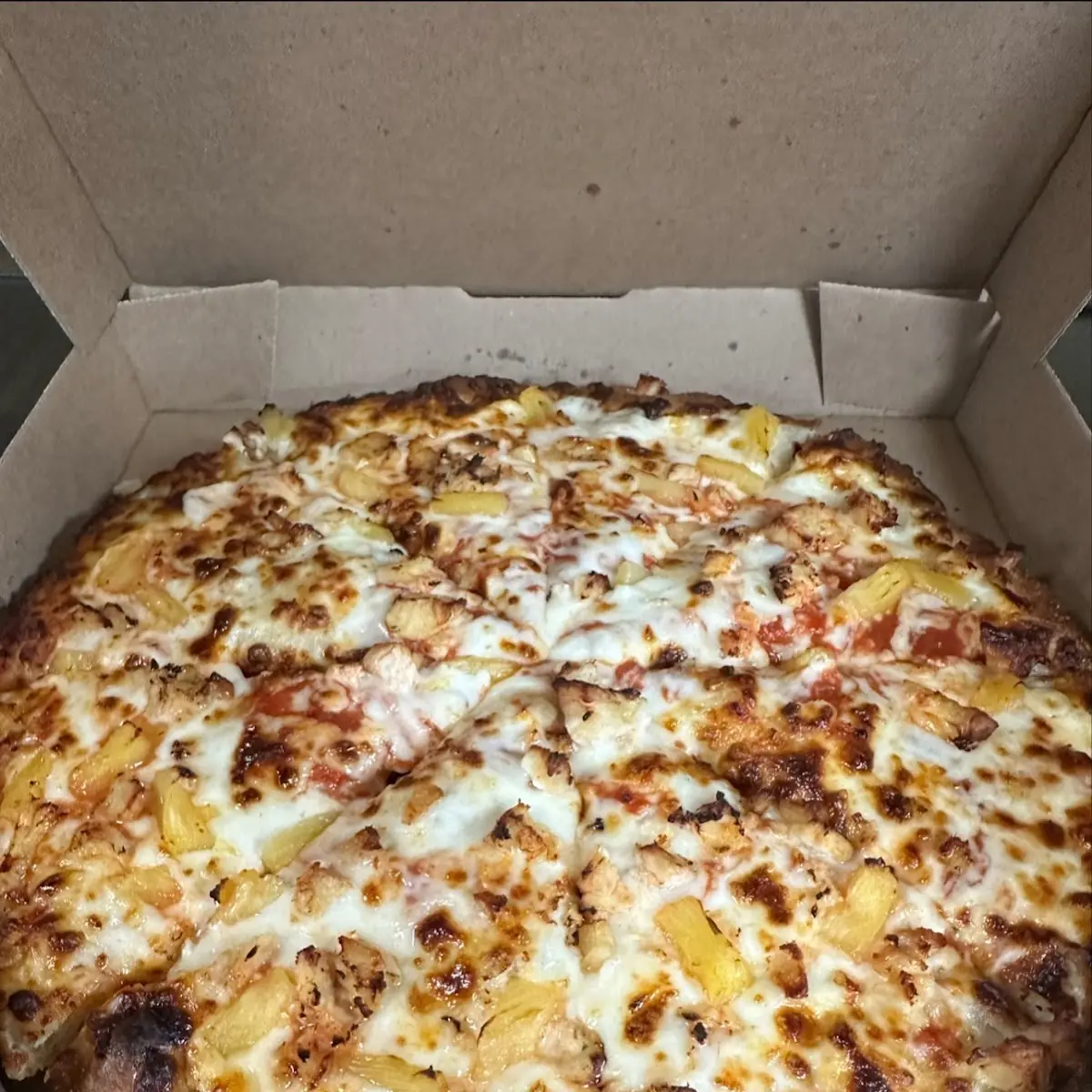 Pan Pizza Chicken Pine Apple