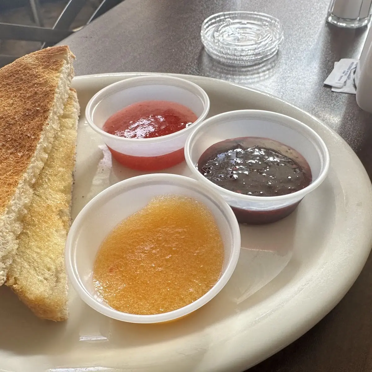 Buttered Toast with Jams on the Side