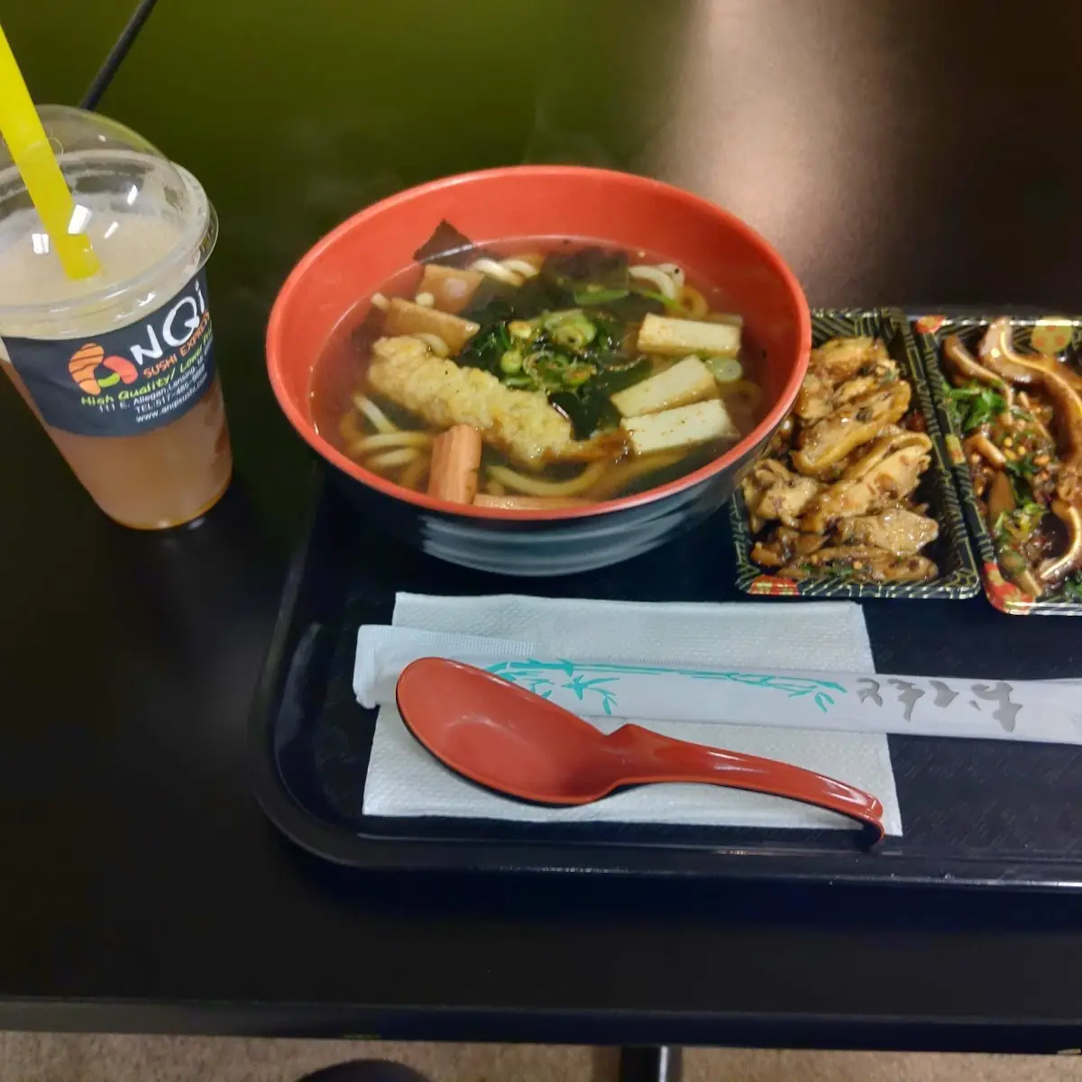 Tempura Shrimp Udon Noodle Soup