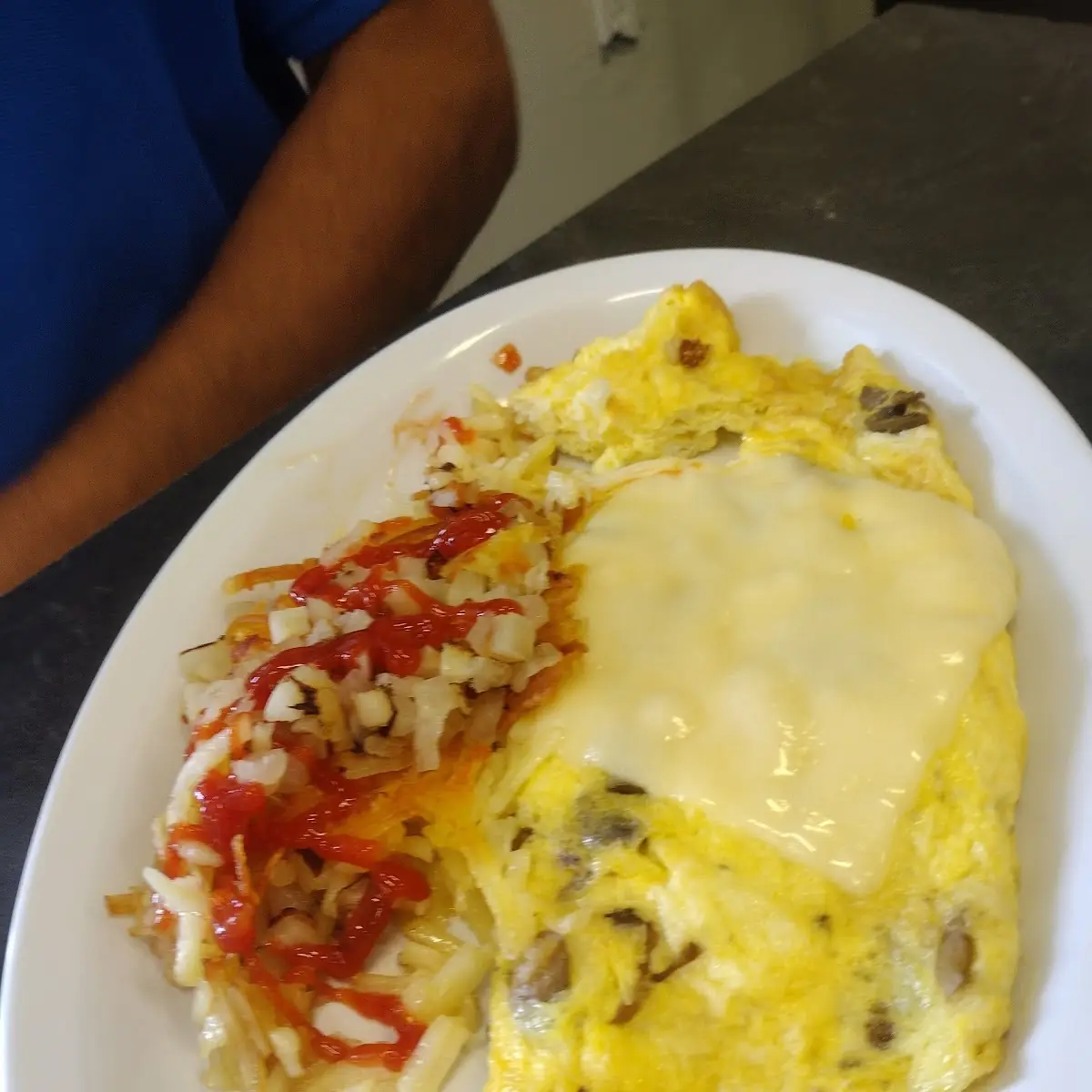 Spinach and Feta Omelette