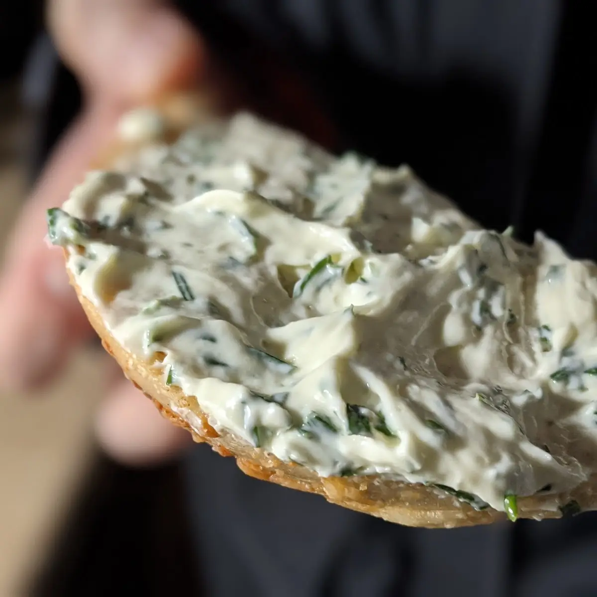 Chive Cream Cheese Bagel