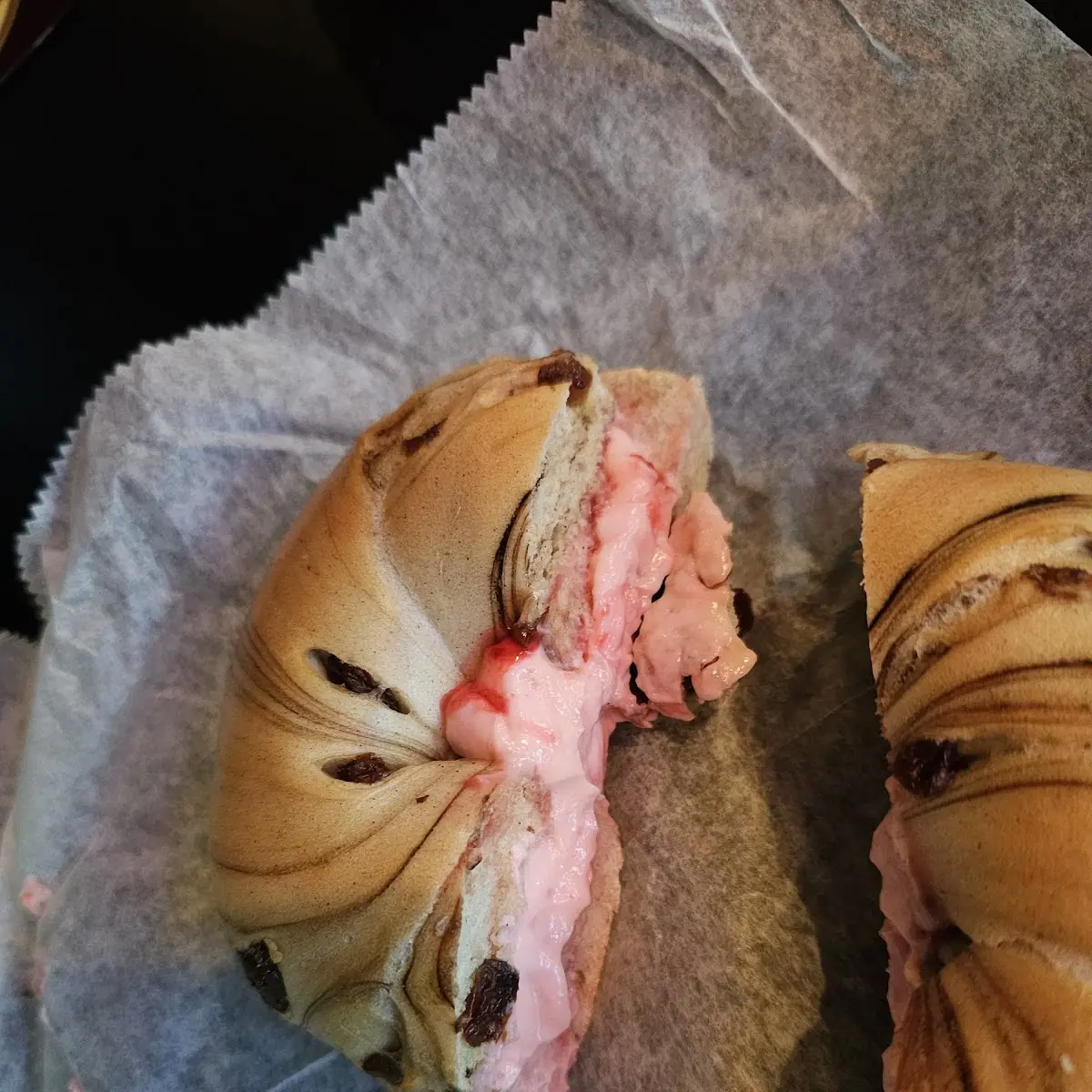 Cinnamon Raisin Bagel with Cream Cheese