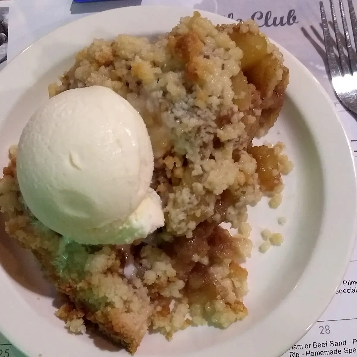 Apple Pie with Ice Cream