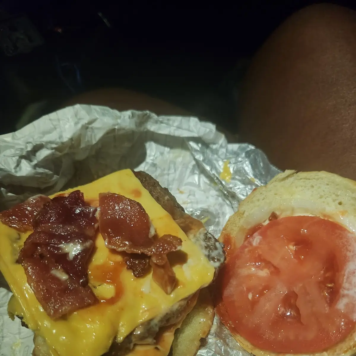 Baconator Add Lettuce Tomatoes and Onions