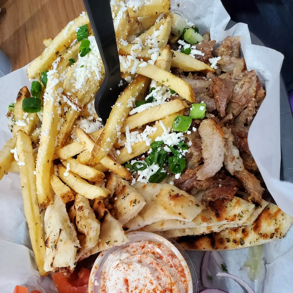 Pork Belly Gyro Plate