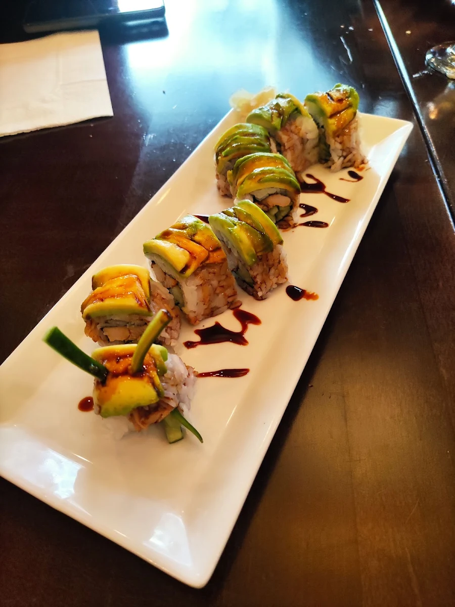 Caterpillar Sushi and Crunchy Spicy Tuna Roll