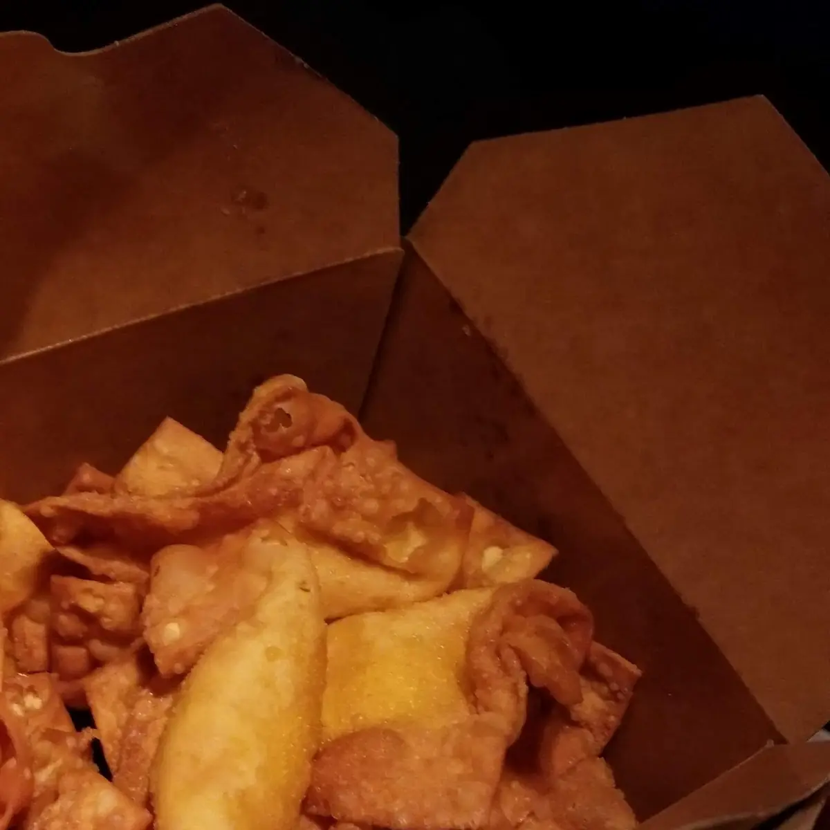Ac1. Chicken Fingers, Crab Rangoon, Beet Teriyaki, Spring Roll