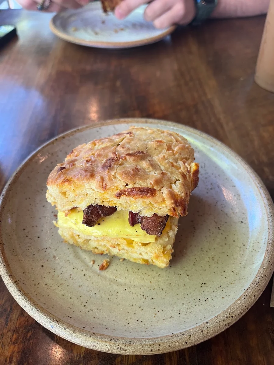 Bacon Egg and Cheddar Biscuit