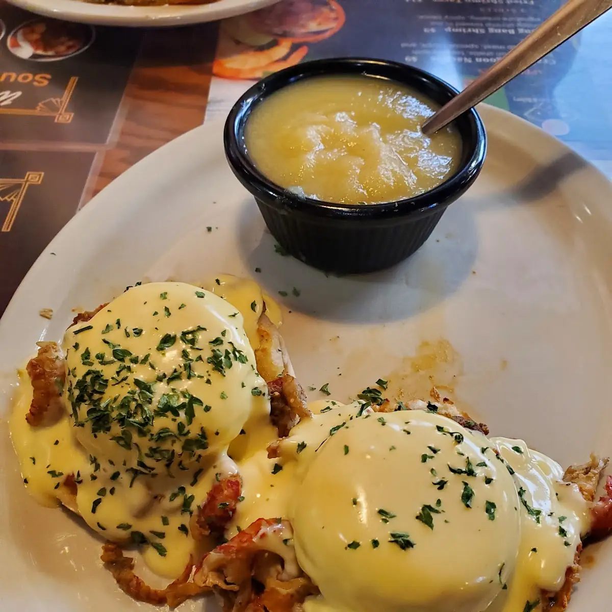 Crawfish Eggs Benedict