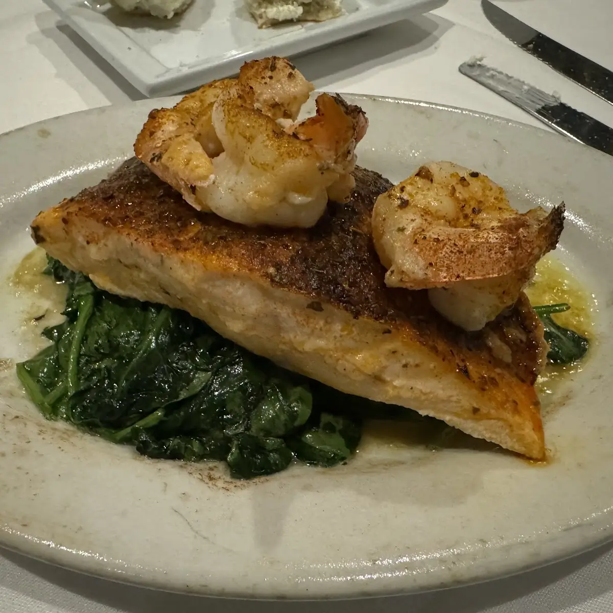 Garlic Crusted Sea Bass