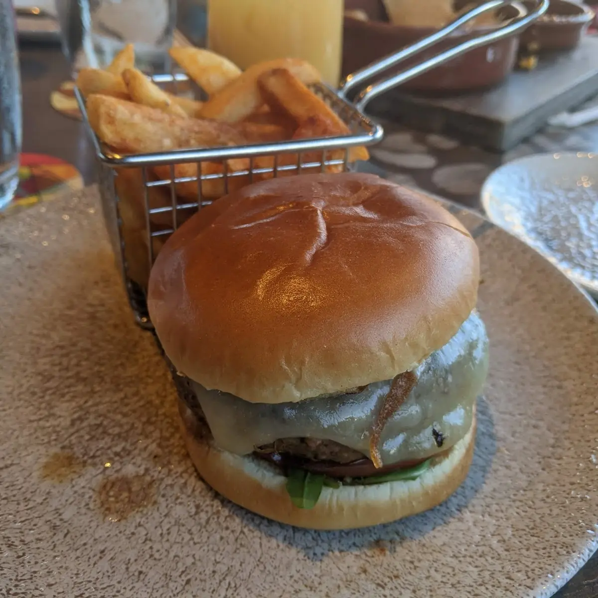 Burger and Fries