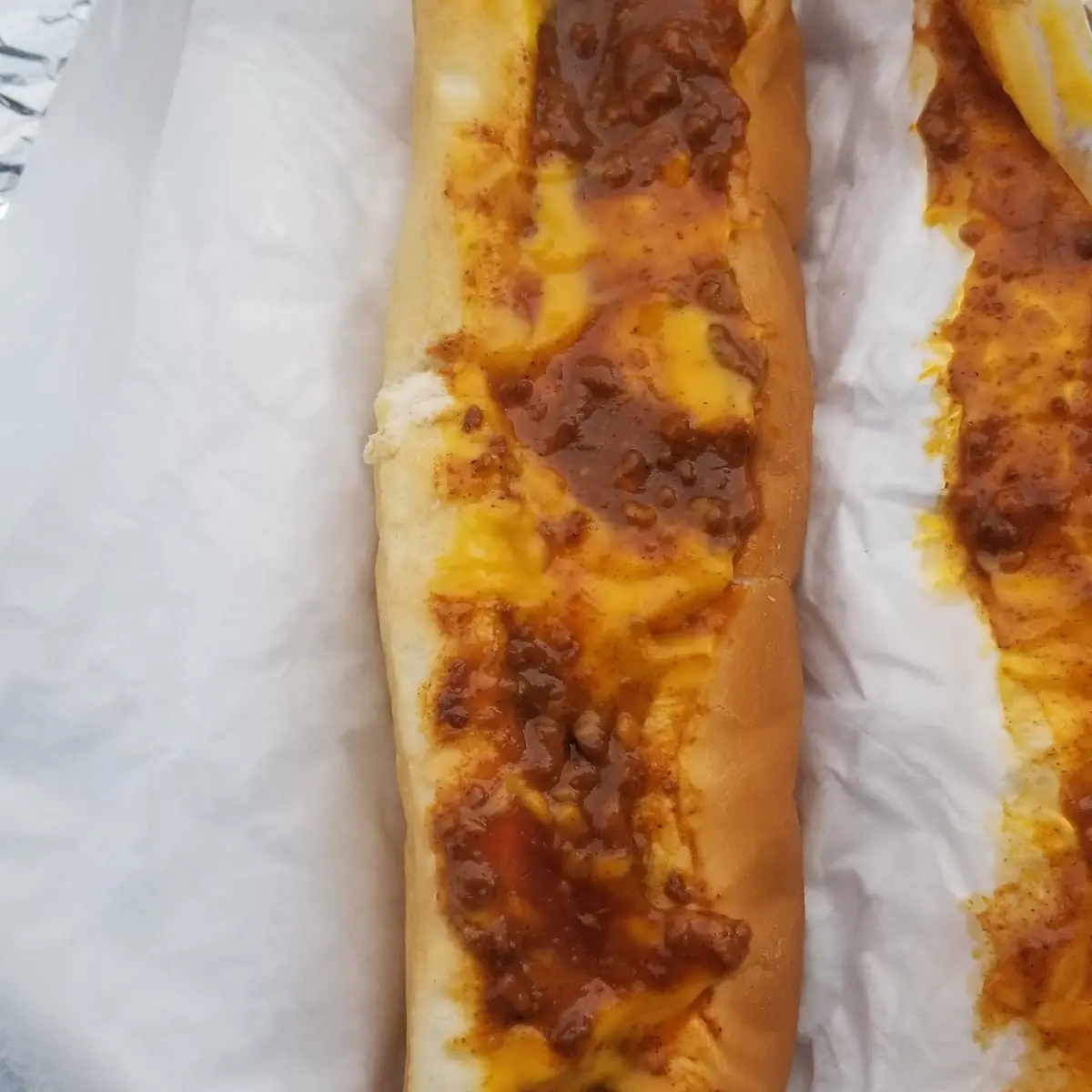 Foot Long Chili Cheese Dog