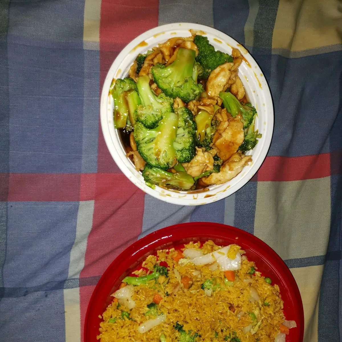 Chicken Broccoli with Vegetable Fried Rice