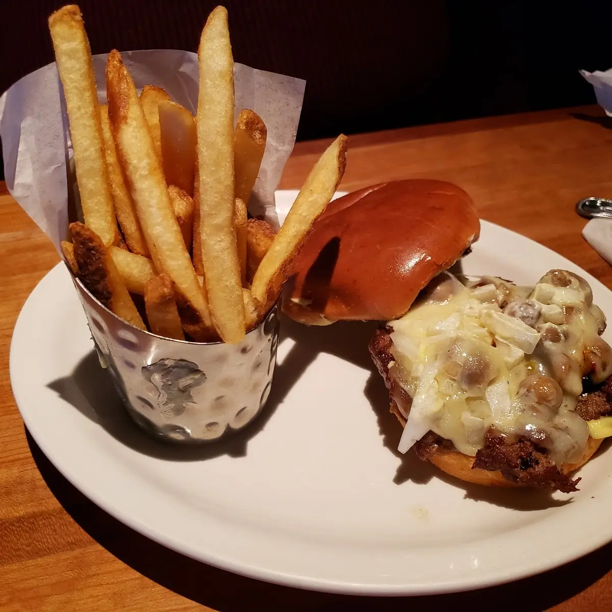Mushroom Swiss Burger