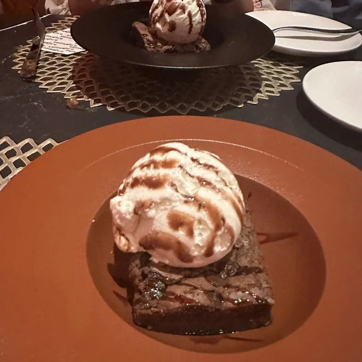 Chocolate Brownie with Ice Cream