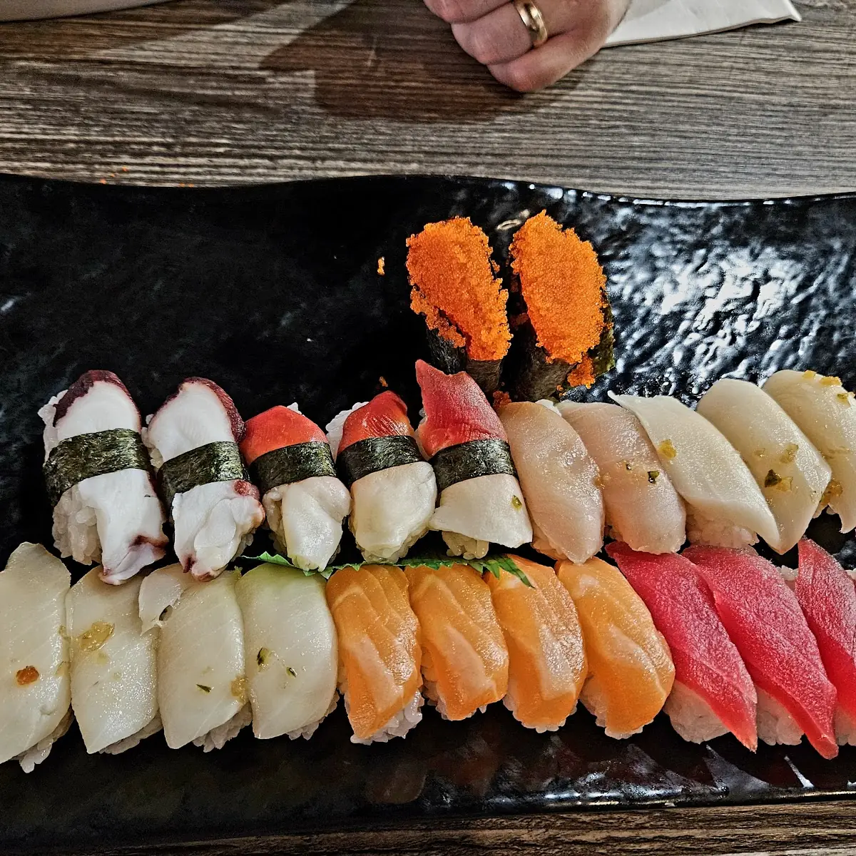 Assorted Sashimi Tempura California Roll