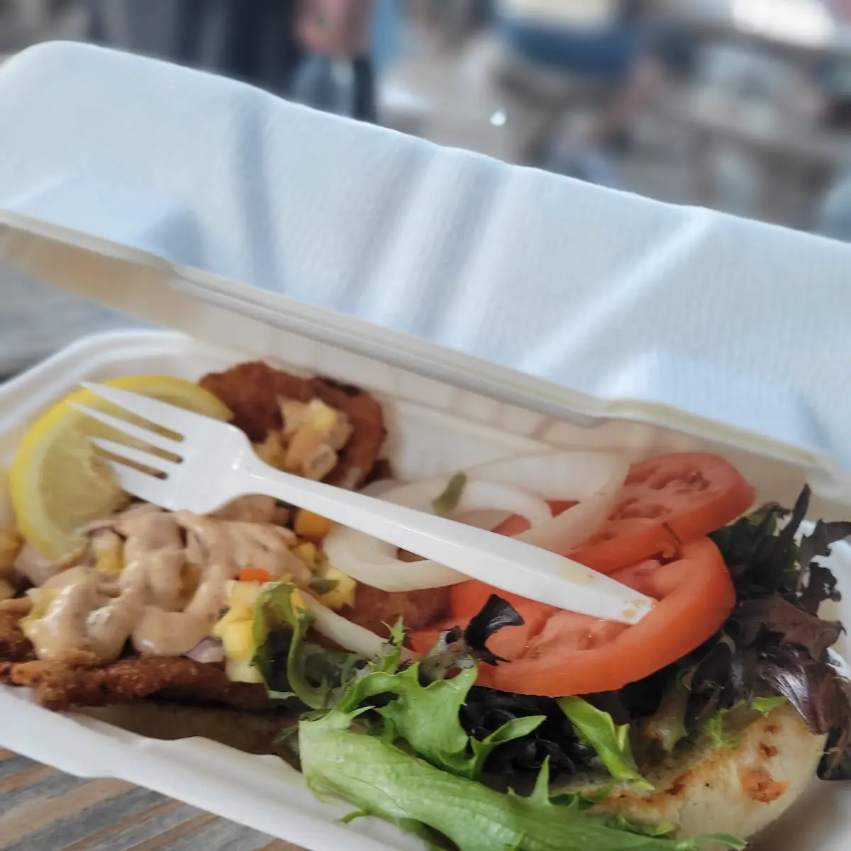 Caribbean Fish Sandwich