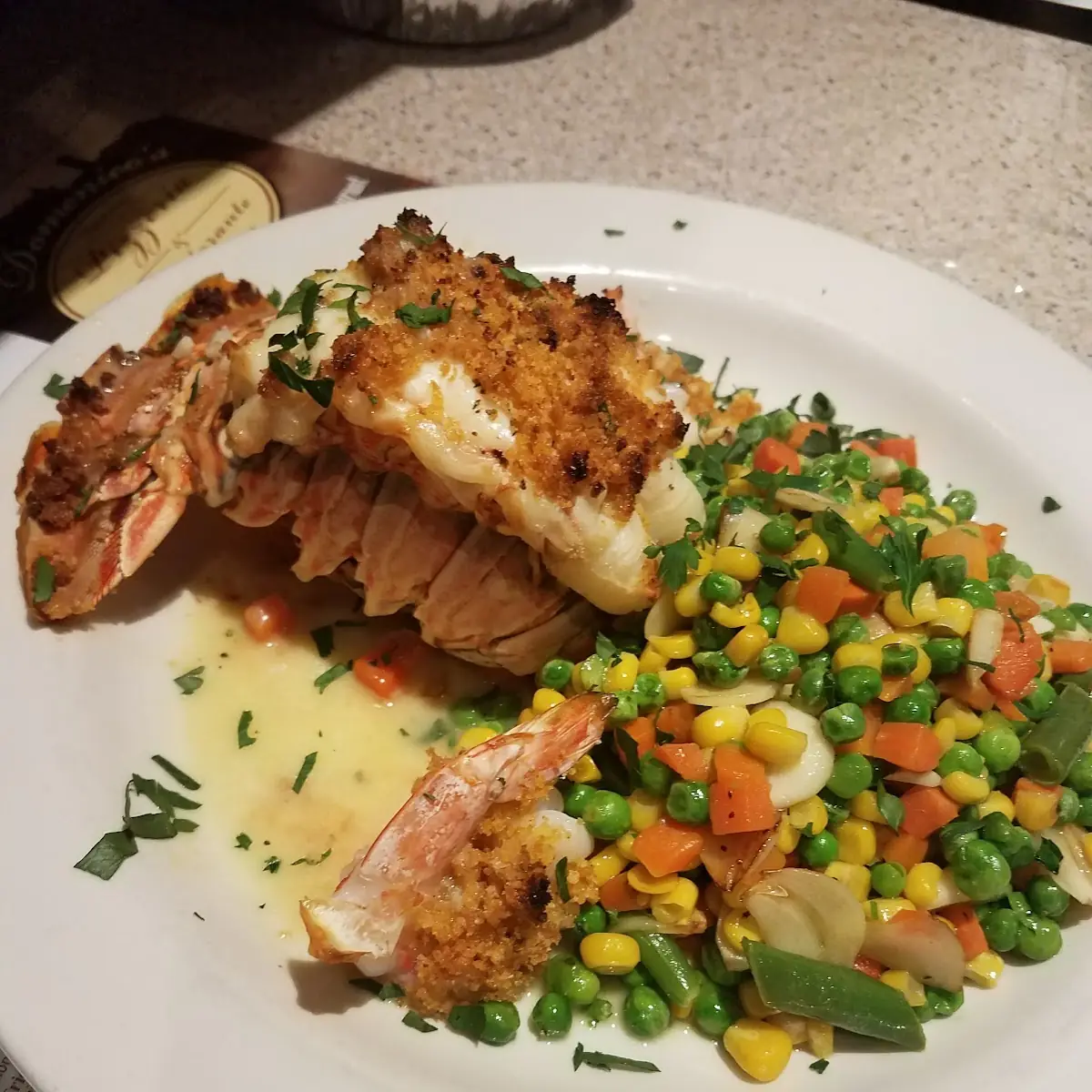 Lobster and Shrimp Oreganata
