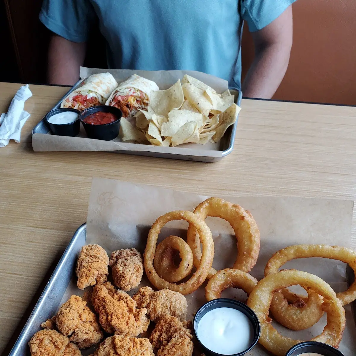 Boneless Wings and Rings with Cajun Rub