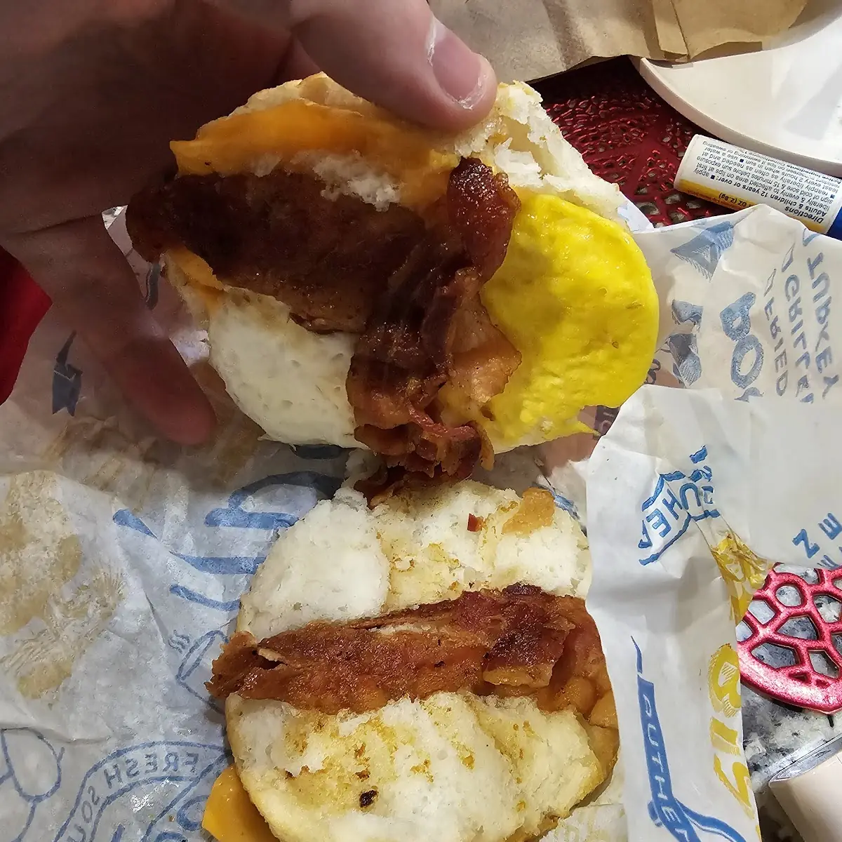 Bacon Egg and Cheese Biscuit