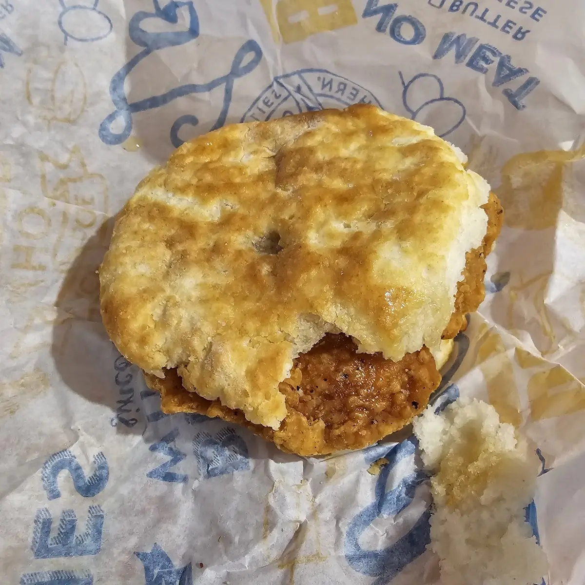 Hot Honey Chicken Biscuit